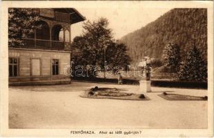 1917 Fenyőháza, Lubochna; "Ahol az időt gyártják?" Madarassy Béla felvétele / square (Rb)