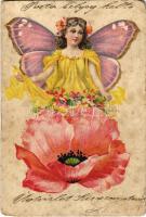 1906 Butterfly girl. litho (b)