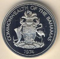 Bahama-szigetek 1974. 2$ Ag "Flamingók" T:PP