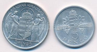 1943. 5P Al "Horthy Miklós születésének 75. évfordulójára" + 1945. 5P Al "Parlament&q...