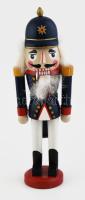 Diótörő katona, kézzel festett fa, jó állapotban, kartondobozban, m: 25 cm