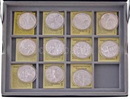 DN "Nemzetünk nagyjai" 23 darabos jelzett és jelzettlen, kétféle ezüsttartalmú Ag emlékére...