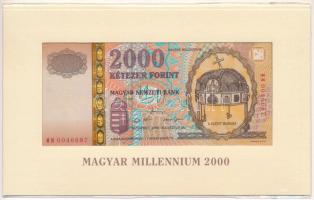 2000. 2000Ft "Millennium" bontatlan díszcsomagolásban T:UNC Adamo F56A