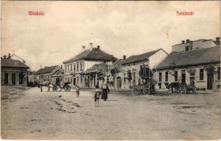 1909 Miskolc, Tetemvár, tér, Deutsch Ferenc üzlete, pálinka mérés (fl)