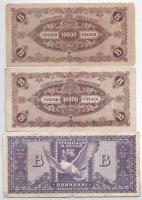 1946. 10.000BP (2x) + 100.000BP (2x) + 1.000.000BP (2x) + 10.000.000BP T:F,VG kis beszakadás, folt