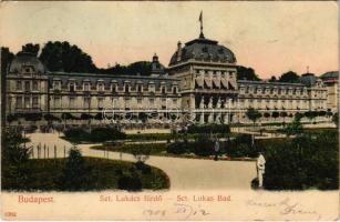 1906 Budapest II. Szt. Lukács fürdő. Taussig Arthur 5782. (fl)