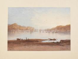 Eduard Hildebrandt (1818-1868) akvarelljei után: 21 db lap a Reise um die Erde (világkörüli utazás) ...