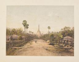 Eduard Hildebrandt (1818-1868) akvarelljei után: 21 db lap a Reise um die Erde (világkörüli utazás) ...