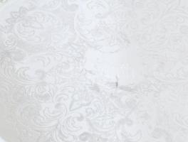 Fém tálca, nagy méretű, jelzett 37 cm