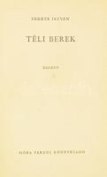 Fekete István: Téli berek. Reich Károly rajzaival. Bp., 1959, Móra. Első kiadás. Kiadói félvászon-kötés, a lapéleken kisebb foltokkal, egy lap szélén (szöveget nem érintő) hiánnyal.