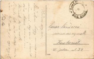 Bosanski Brod, Spomenik / Kaisermonument / statue (EK) + "K. UND K. MILIT. POST BOS. BROD"