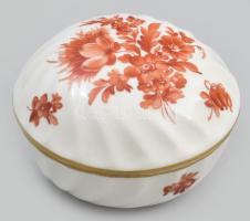 Herendi, Óherendi porcelán bonbonniere. Kézzel festett, jelzett, hibátlan 7 cm