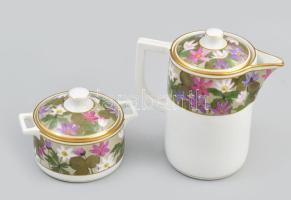 Nymphenburg mokkás készlet. Hat személyes. Matricás, jelzett, hibátlan