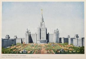 Moszkva, az épülő kommunizmus fővárosa. Szerk.: Lux László, Szendrői Jenő, Rojkó Ervin. Bp., 1952, É...