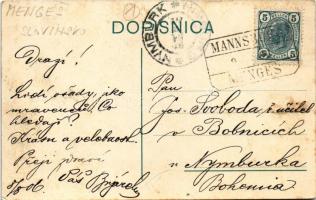 1906 Menges, Mannsburg; main square (fl)