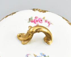 Meisseni nagy edény. Kézzel festett, jelzett, hibátlan d: 16 cm, m: 19 cm