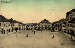 Skutec, Skuc, Skutsch; Námestí / main square, Hotel Okresny (EK)