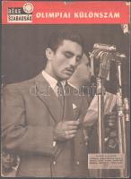 1952 Béke és Szabadság, olimpiai különszám (III. évf. 32. sz.), 1952. aug. 10., a címlapon Papp László olimpiai bajnok ökölvívó, fekete-fehér fotókkal, kissé sérült