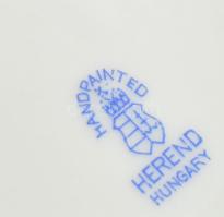 Herendi váza. Kézzel festett, jelzett, hibátlan m: 14 cm, d: 14 cm