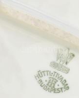 Hüttl Tivadar Aquincum kínáló tál. Kézzel festett, jelzett,ki skopással 38x25 cm