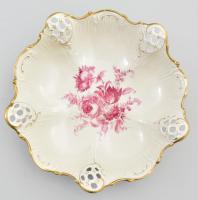 Rosenthal áttört kínáló tál.Matricás, jelzett,kis 25 cm