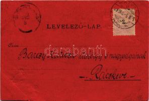 1899 (Vorläufer) Dombornyomott krampuszok / Embossed Krampus greeting (EB)