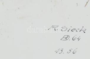 Nymphenburg R Sieck jelzéssel. Kínáló tálca. Matricás, jelzett, kis anyaghibával 40x24 cm