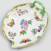 Óherednin, Herendi Viktória mintás kínáló. Kézzel festett, jelzett, apró kopással 24x19 cm
