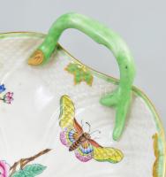 Óherednin, Herendi Viktória mintás kínáló. Kézzel festett, jelzett, apró kopással 24x19 cm