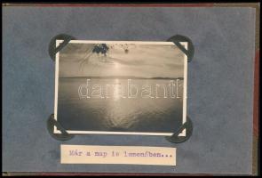 1930 Siófok, Jelige: "Szép az, ami érdek nélkül tetszik." Kis album 9 db fotóval (ballagás...