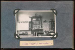 1930 Siófok, Jelige: "Szép az, ami érdek nélkül tetszik." Kis album 9 db fotóval (ballagás...