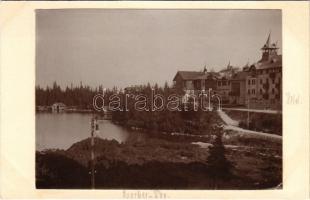 Tátra, Magas-Tátra, Vysoké Tatry; Csorba tó és szálloda / Strbske pleso / lake and hotel. photo (non PC)