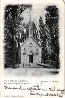 1900 Pöstyén, Piestany; Új kápolna a parkban. A. Bernas kiadása / new chapel in the park (EM)