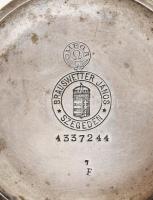 Braunswetter János Szeged ezüst (Ag) zsebóra, nem működik, fém fityegővel