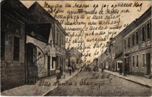 Glina, street view (wet damage)