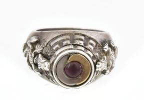 Méreg tárolós gyűrű. Ezüst (Ag) jelzett