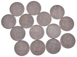 2004-2022. 50Ft (14xklf forgalmi emlékérme, közte 2004. "Európai Unió", 2006. "Parlam...