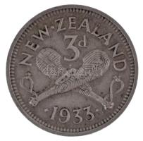 Új-Zéland 1933. 3p Ag "V. György" T:AU,XF kis ph
New Zealand 1933. 3 Pence Ag "Georg...