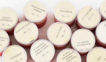 16 db retro, ismeretterjesztő diafilm (Eger és vidéke, Budapest, Budai vár, Kuba, Japán stb.)