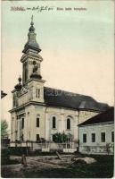 1914 Hódság, Odzaci; Római katolikus templom. Rausch Ede kiadása / church