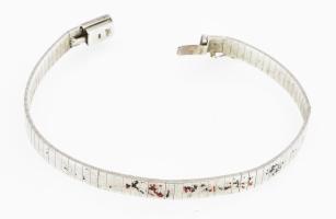 Ezüst (Ag) karlánc. Jelzett, 15 g