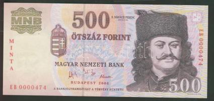 2006. 500Ft "1956-os forradalom" "Minta" T:I Csak 500db! RR!!