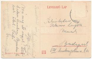 Besztercebánya, Banská Bystrica; Mátyás tér. Machold F. kiadása / square (Rb)