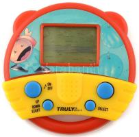 Retró kvarc játék, elemmel, működik, 9x9 cm