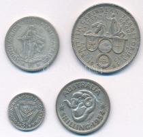 Ausztrália 1954. 1Sh Ag "II. Erzsébet" + Dél-Afrika 1954. 1Sh Ag "II. Erzsébet" ...