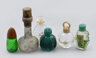 6 db régi parfümös üveg 3-8 cm