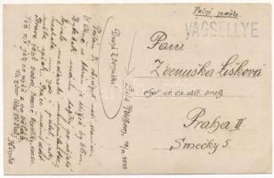 1919 Vágsellye, Schelle, Sala nad Váhom; vasútállomás / Stanica / railway station. photo