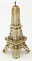 Likőrös üveg. Eiffel torony formájú fém kerettel 32 cm