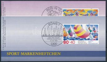 1987 Sporthilfe bélyegfüzet pár Mi 1310-1311