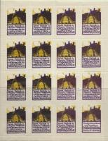 Német-osztrák-magyar méhészeti vándorgyűlés Pozsony, 2 klf. 16 db-os levélzáró kisív